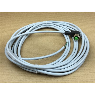 Cable M12 5 pins femele coude - fils  5Metres